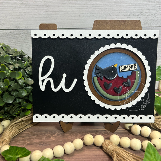 Watermelon Crow 3 inch Round Insert