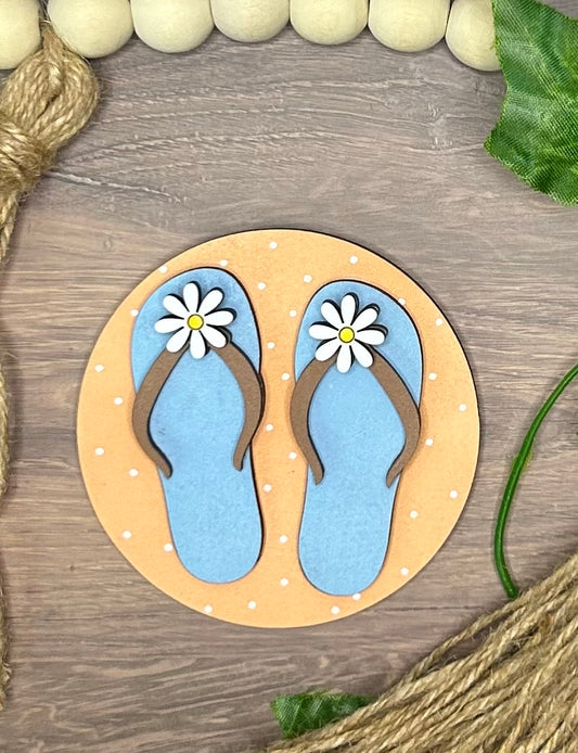 Flip Flops 3 inch Round Insert