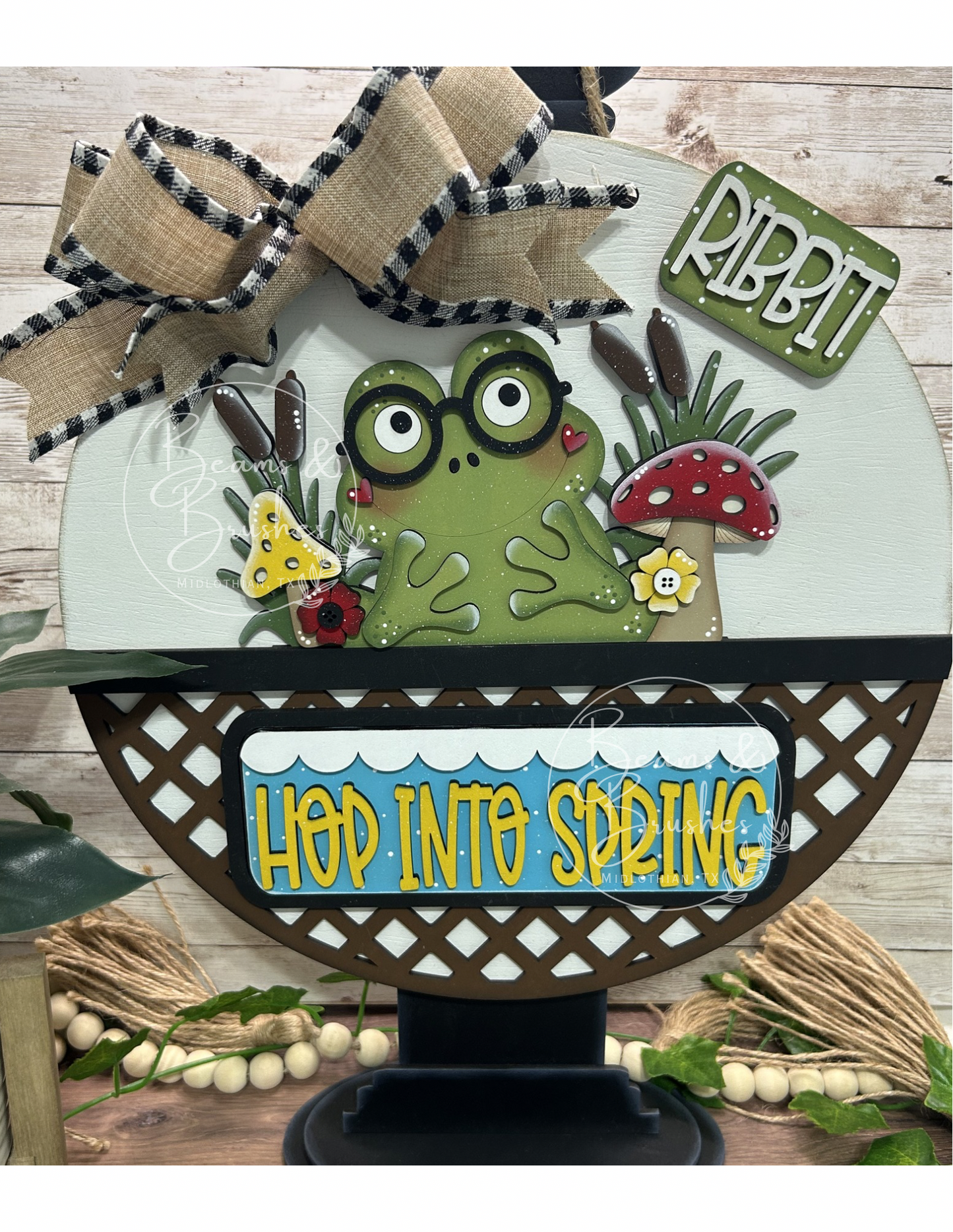 Hop Into Spring Frog Truck Insert