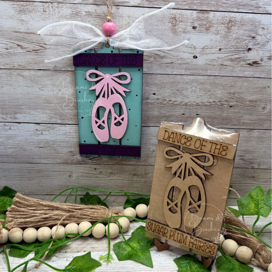 DIY ORNAMENT KIT - Nutcracker Ballet Shoes