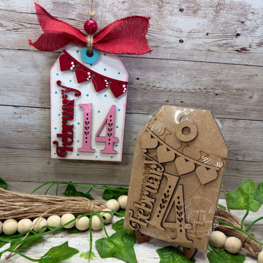 DIY ORNAMENT/GIFT TAG KIT - February 14