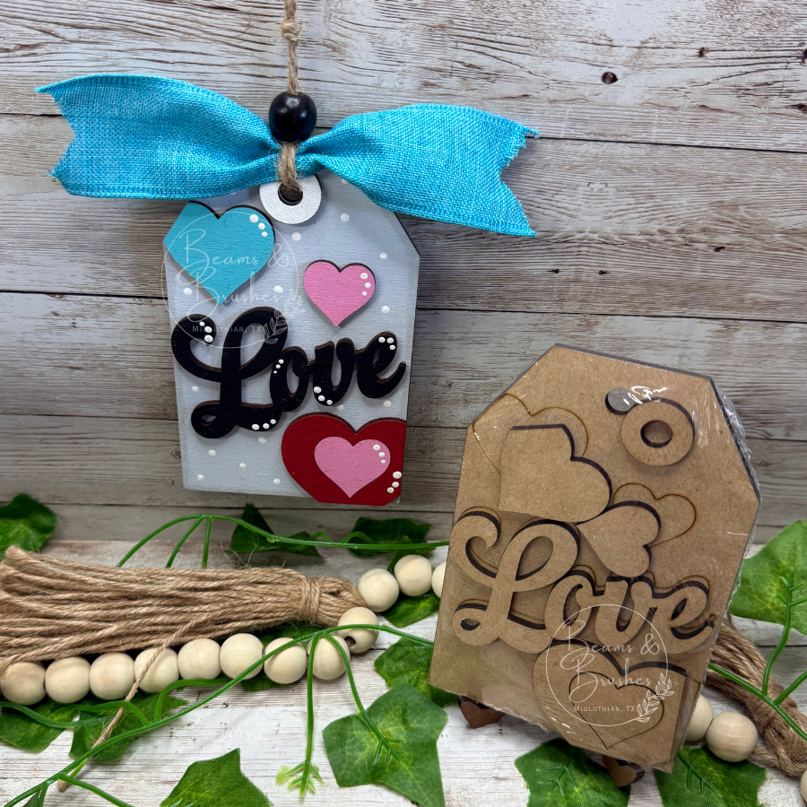 DIY ORNAMENT/GIFT TAG KIT - Love