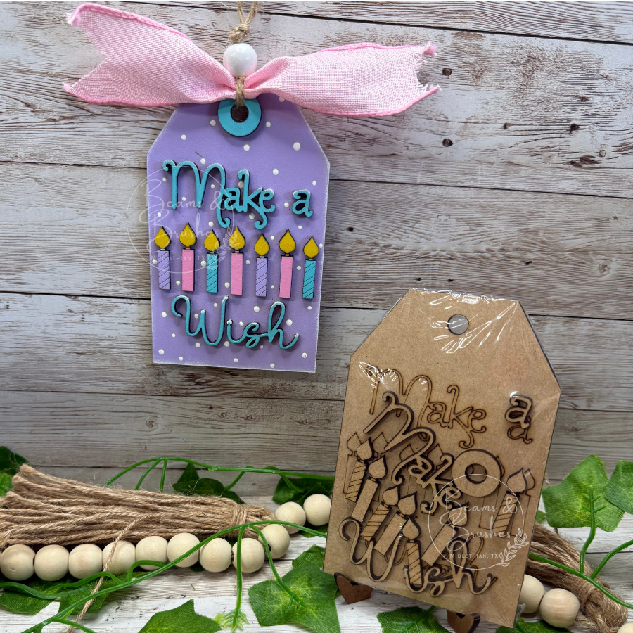 DIY ORNAMENT/GIFT TAG KIT - Make a Wish