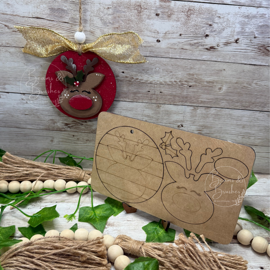 DIY ORNAMENT KIT - Pallet Reindeer