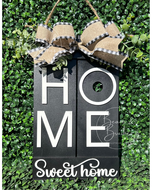 Pallet Home Sweet Home Door Hanger for 3 inch round inserts