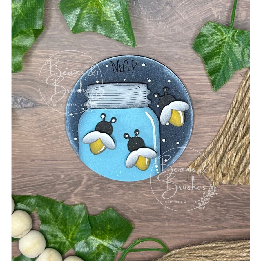May - Fireflies 3 inch Round Insert
