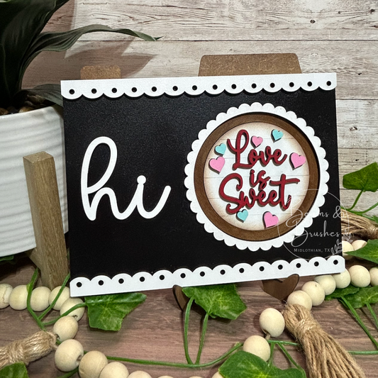 Love is Sweet 3 inch Round Insert