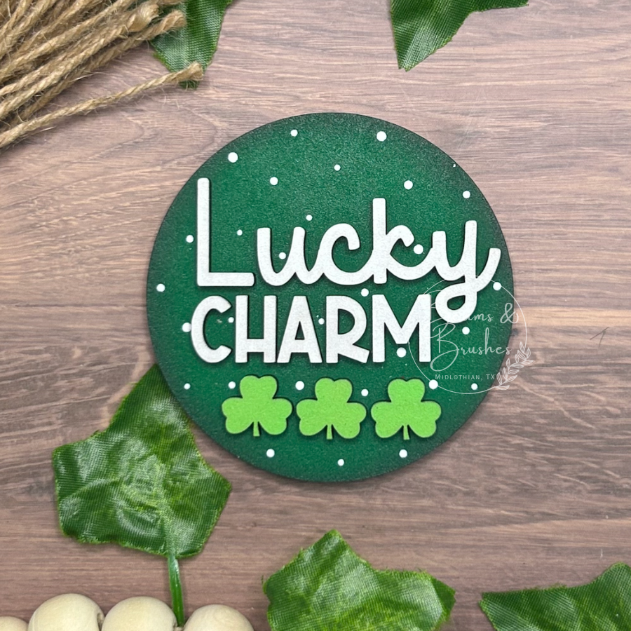Lucky Charm 3 inch Round Insert