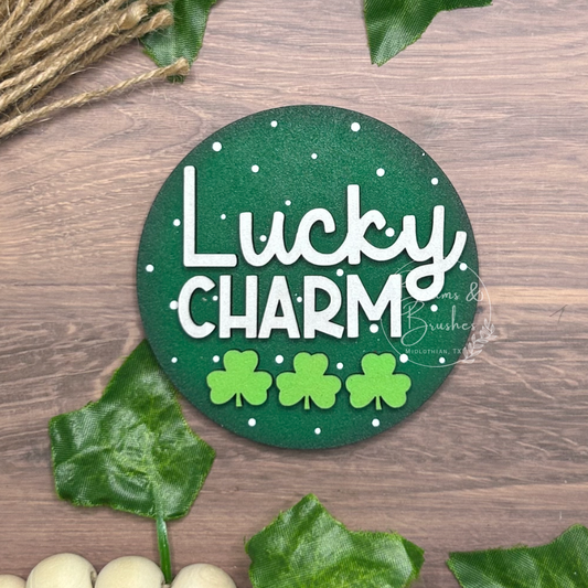 Lucky Charm 3 inch Round Insert