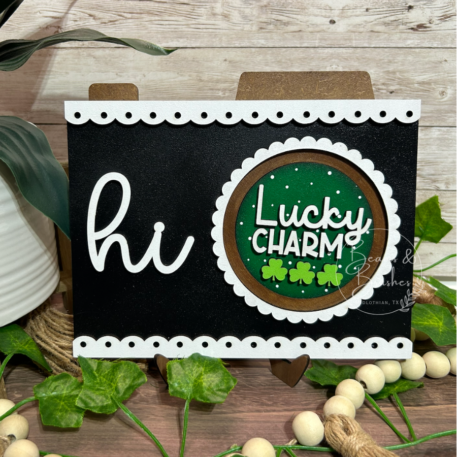 Lucky Charm 3 inch Round Insert