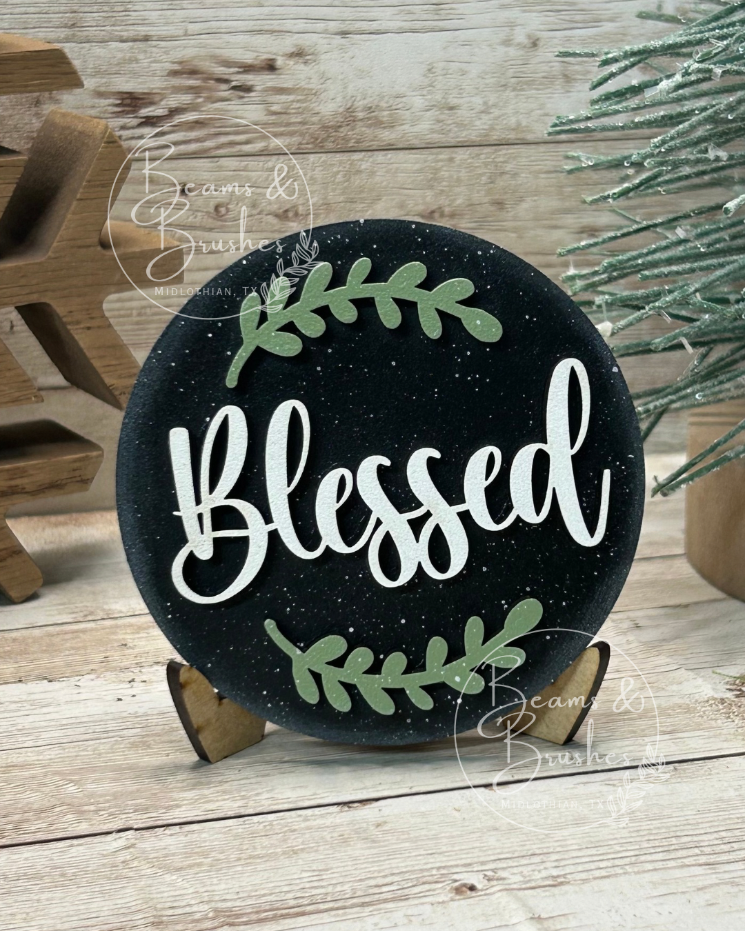 Blessed 3 inch Round Insert
