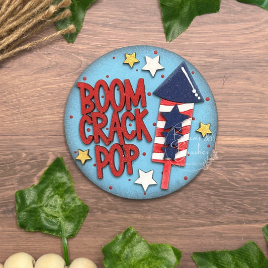 Boom Crack Pop 3 inch Round Insert