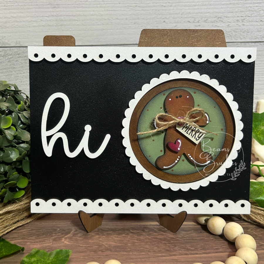 Gingerbread 3 inch Round Insert