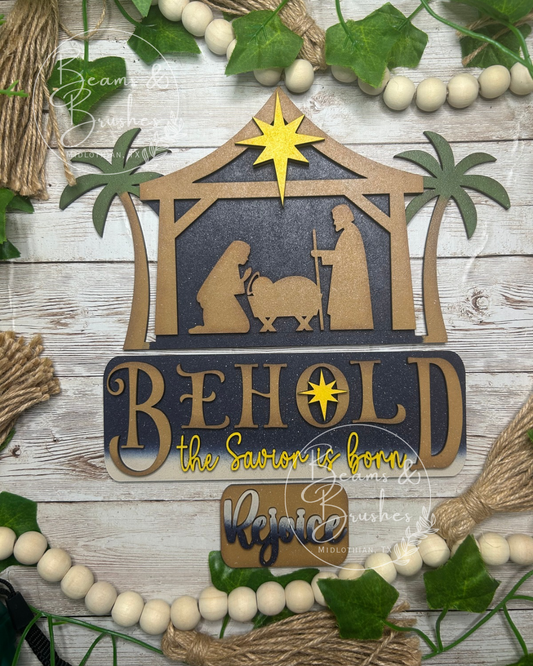 Nativity Manger Truck Insert