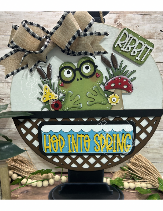 Hop Into Spring Frog Truck Insert