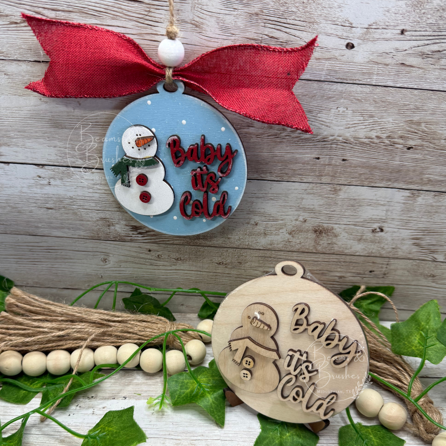 DIY ORNAMENT KIT - Baby it's Cold