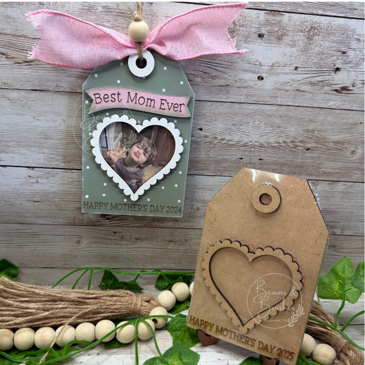 DIY ORNAMENT/GIFT TAG KIT - Best "mom" ever