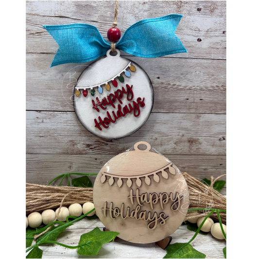 DIY ORNAMENT KIT - Happy Holidays