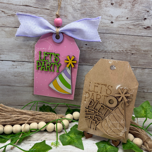 DIY ORNAMENT/GIFT TAG KIT - Let's Party