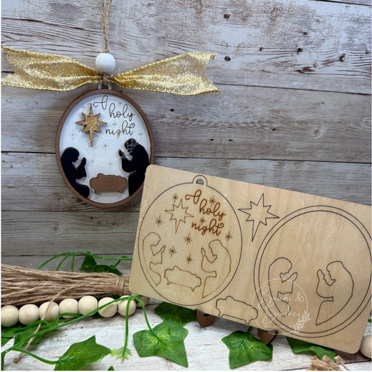 DIY ORNAMENT KIT - O Holy Night Manger