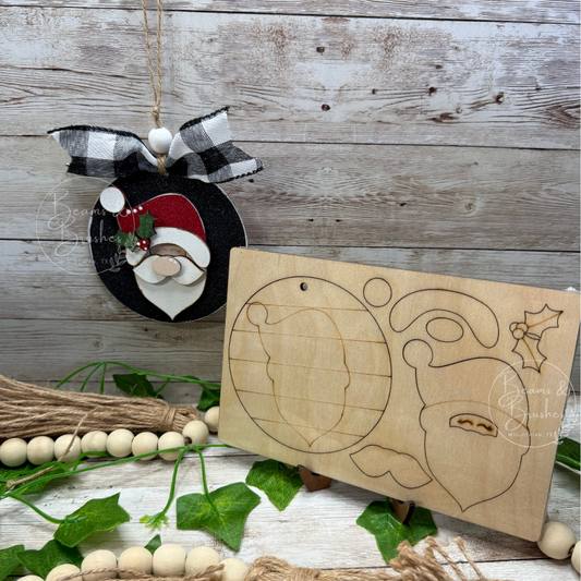 DIY ORNAMENT KIT - Pallet Santa