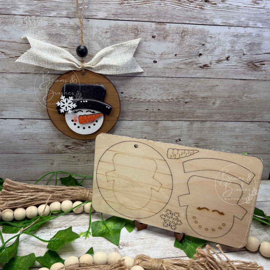 DIY ORNAMENT KIT - Pallet Snowman