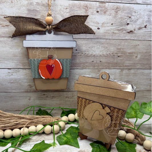 DIY ORNAMENT/GIFT TAG KIT - Pumpkin Latte