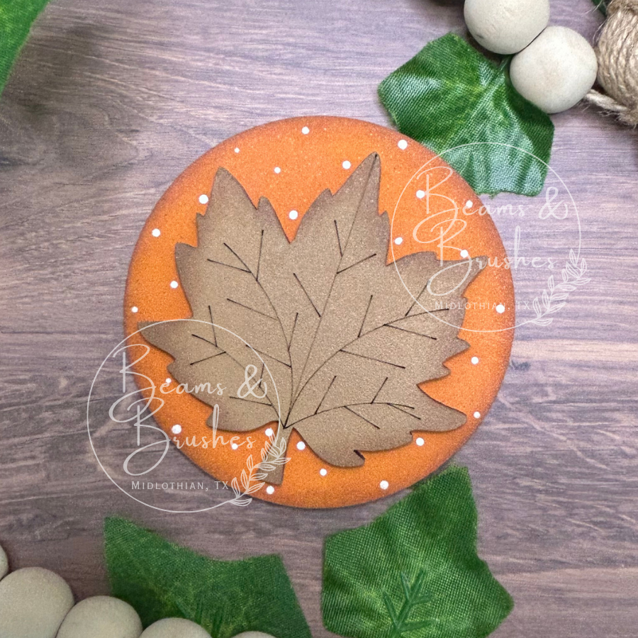 Leaf 3 inch Round Insert