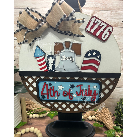 Liberty Bell 4th of July Truck Insert