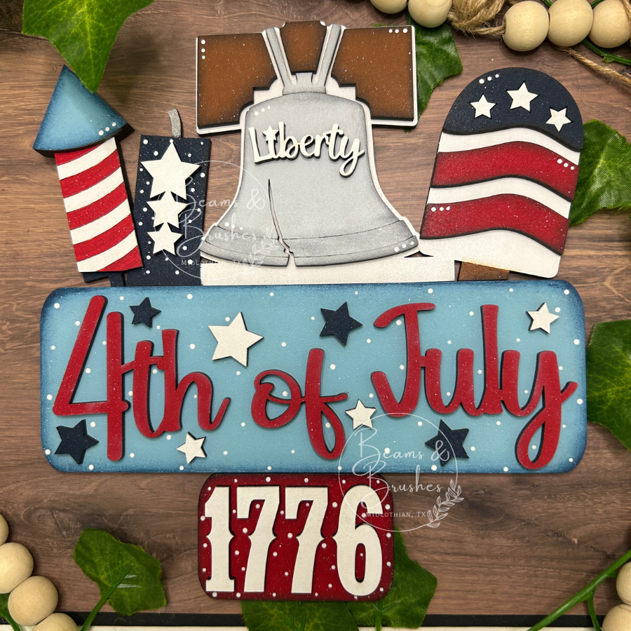 Liberty Bell 4th of July Truck Insert