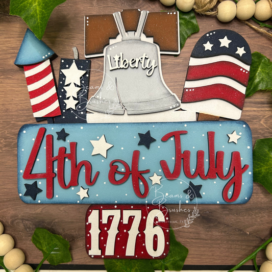 Liberty Bell 4th of July Truck Insert