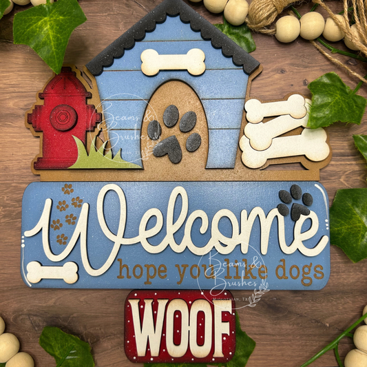 Welcome Dog House Truck Insert