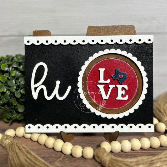 Love Texas 3 inch Round Insert
