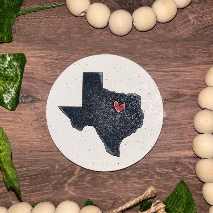 Texas - White 3 inch Round Insert