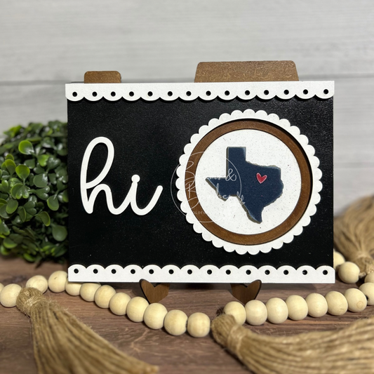 Texas - White 3 inch Round Insert