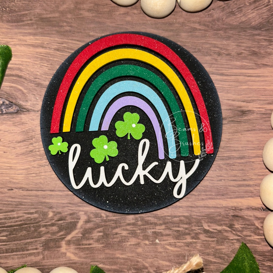 Lucky Rainbow 3 inch Round Insert