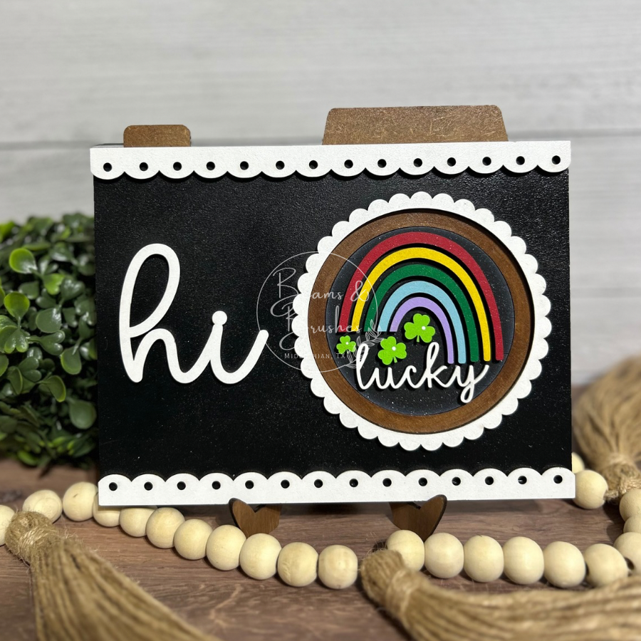 Lucky Rainbow 3 inch Round Insert